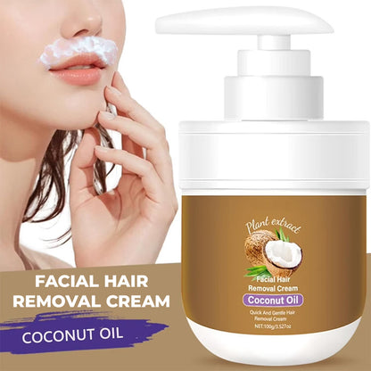 Coconut hair removal cream