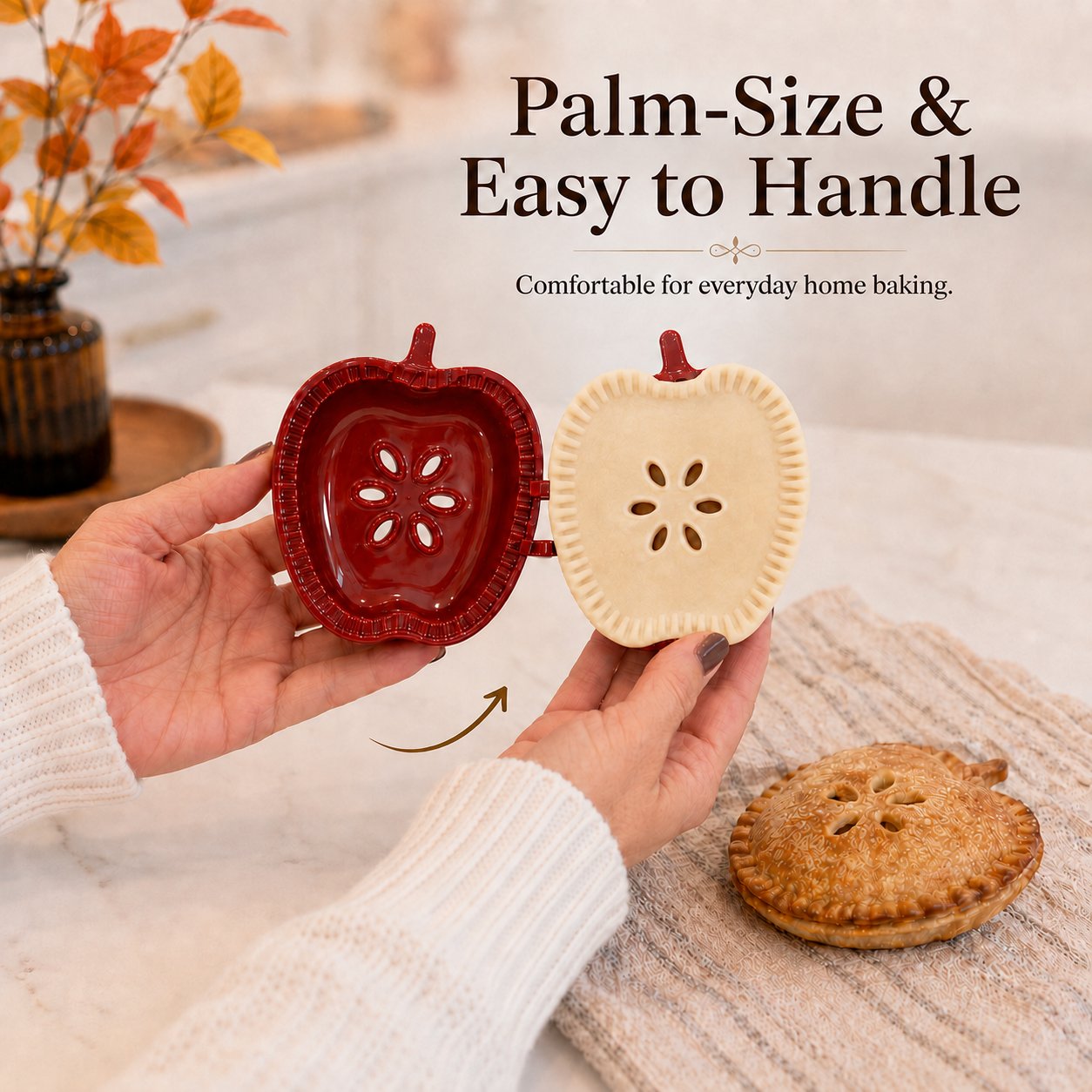 🥧 Beginner-friendly, reusable mini pie mold | 6 fun shapes for easily filling, shaping, and sealing homemade pies and pastries🍎✨