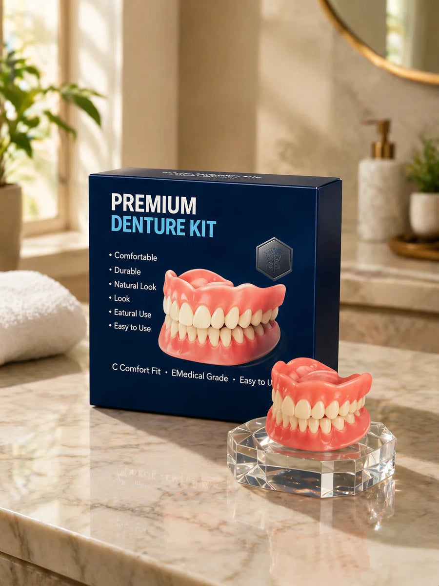 Premium denture kit product package