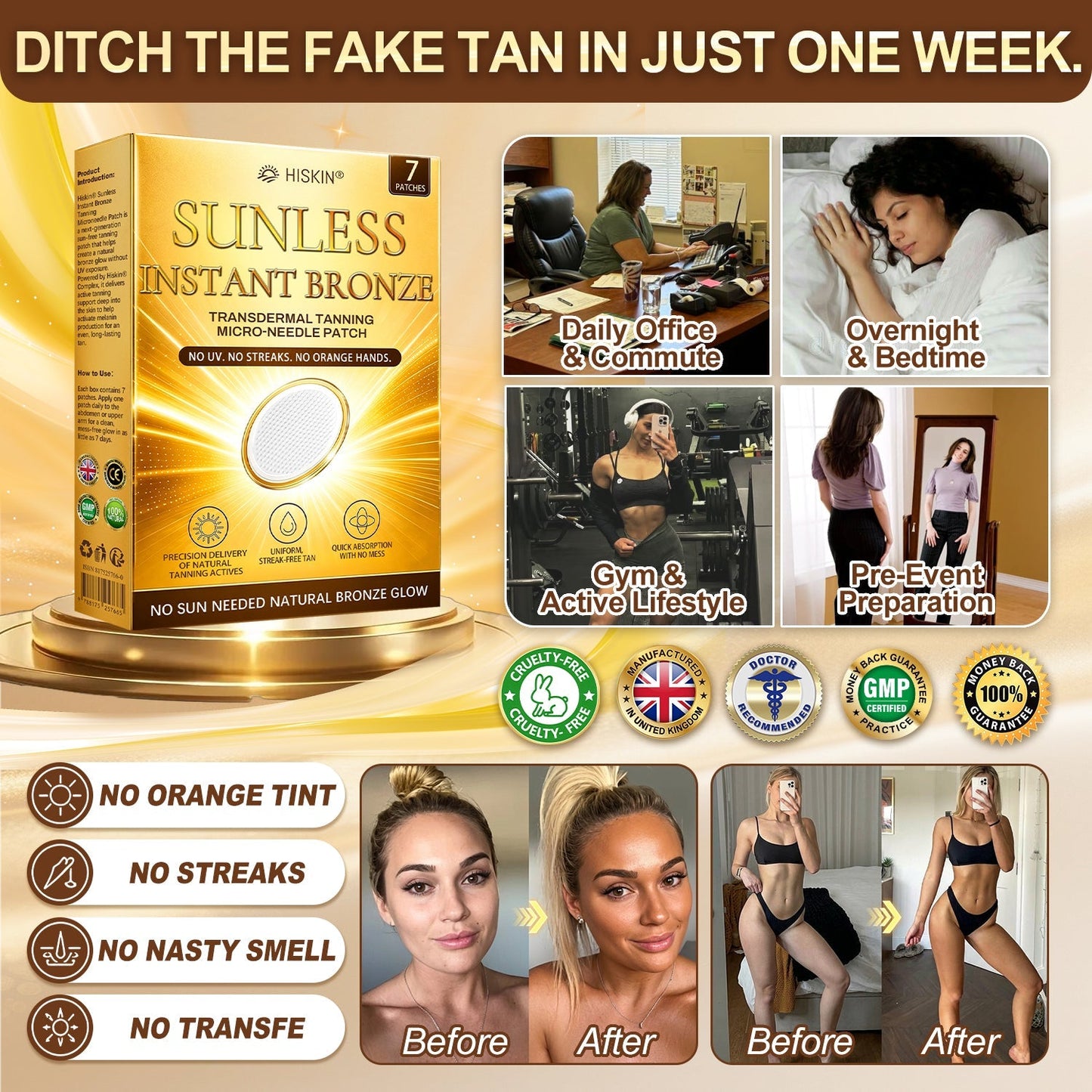 𝑶𝒇𝒇𝒊𝒄𝒊𝒂𝒍 𝑺𝒕𝒐𝒓𝒆 | ☀️☀️KLENIMORE 𝐒𝐮𝐧𝐥𝐞𝐬𝐬 𝐈𝐧𝐬𝐭𝐚𝐧𝐭 𝐁𝐫𝐨𝐧𝐳𝐞 𝐓𝐚𝐧𝐧𝐢𝐧𝐠 𝐌𝐢𝐜𝐫𝐨𝐧𝐞𝐞𝐝𝐥𝐞 𝐏𝐚𝐭𝐜𝐡 🇬🇧 (𝐉𝐮𝐬𝐭 𝐨𝐧𝐜𝐞 𝐚 𝐝𝐚𝐲) 𝐕𝐢𝐬𝐢𝐛𝐥𝐞 𝐁𝐫𝐨𝐧𝐳𝐞 𝐆𝐥𝐨𝐰 𝐢𝐧 𝟕 𝐃𝐚𝐲𝐬 ✅ 𝐍𝐨 𝐔𝐕, 𝐍𝐨 𝐎𝐫𝐚𝐧𝐠𝐞, 𝐍𝐨 𝐒𝐭𝐫𝐞𝐚𝐤𝐬, 𝐍𝐨 𝐃𝐇𝐀, 𝐍𝐨 𝐌𝐞𝐬𝐬.