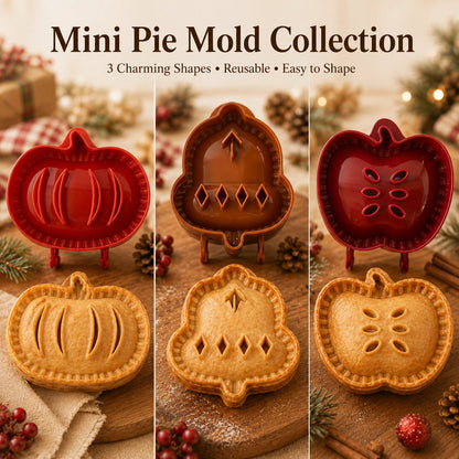 🥧 Beginner-friendly, reusable mini pie mold | 6 fun shapes for easily filling, shaping, and sealing homemade pies and pastries🍎✨