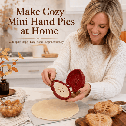 🥧 Beginner-friendly, reusable mini pie mold | 6 fun shapes for easily filling, shaping, and sealing homemade pies and pastries🍎✨