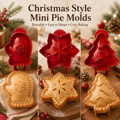 🥧 Beginner-friendly, reusable mini pie mold | 6 fun shapes for easily filling, shaping, and sealing homemade pies and pastries🍎✨